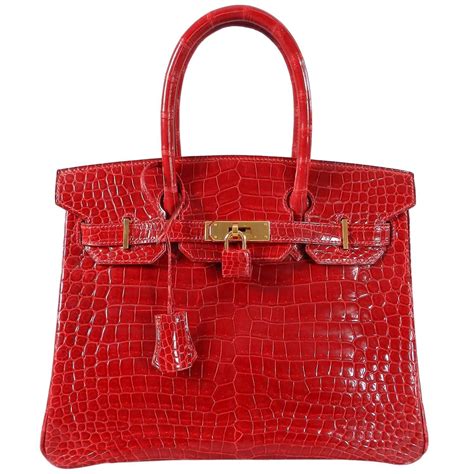 hermes birkin red bag